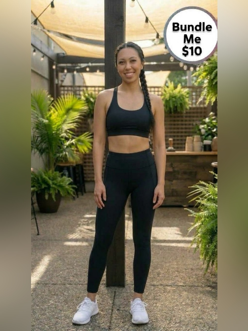 ✨ Fabletics High-Waisted Athletic Pocket Leggings in Black – Women’s Size Large